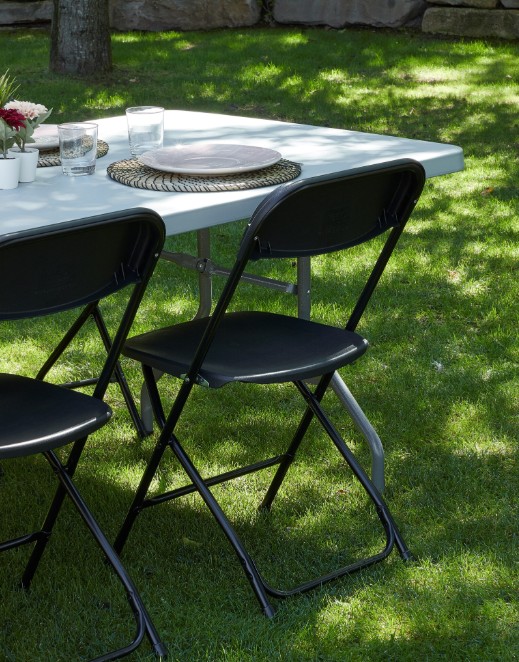 Pack 8 Sillas SAM Plegables en Gris Claro 2