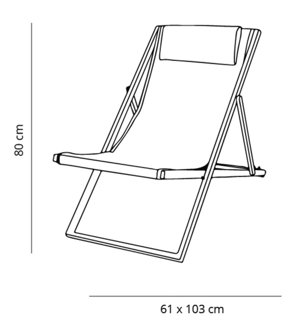 Pack 4 Tumbonas Plegables SAND en Blanco 1