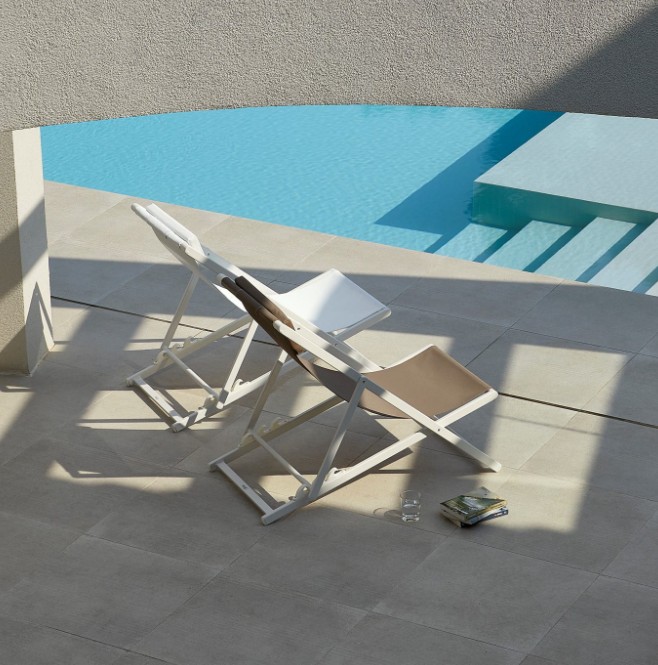 Pack 4 Tumbonas Plegables SAND en Blanco 3