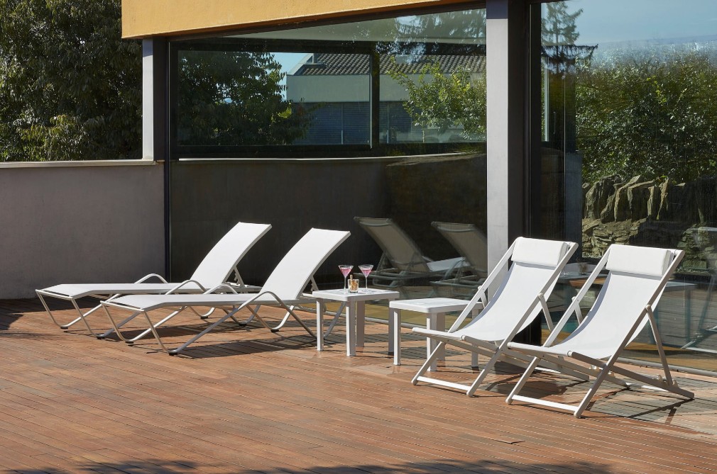 Pack 4 Tumbonas Plegables SAND en TAUPE 3