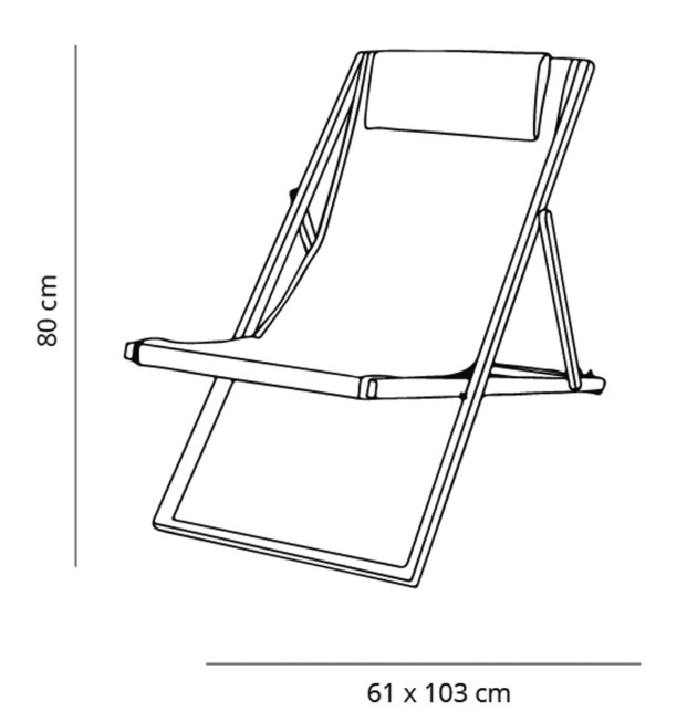 Pack 4 Tumbonas Plegables SAND en TAUPE 1