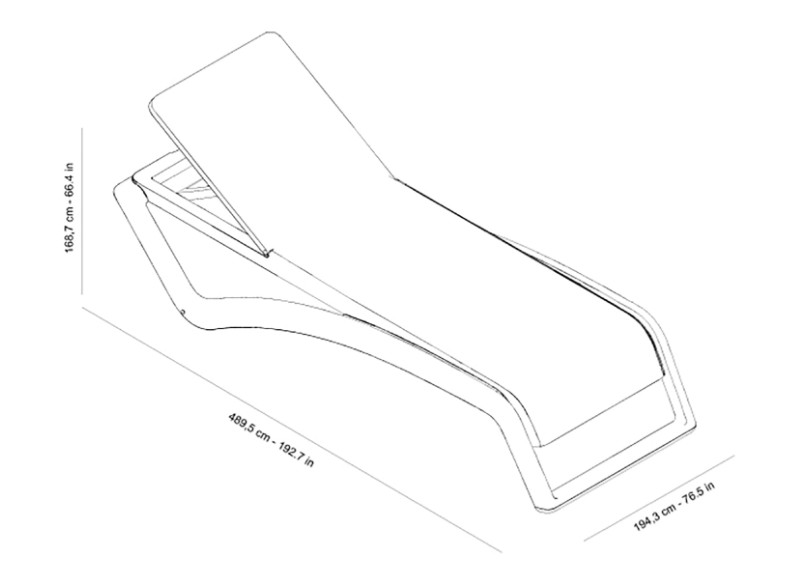 Pack 2 Tumbonas SKY CLUB Arena - Chocolate 1