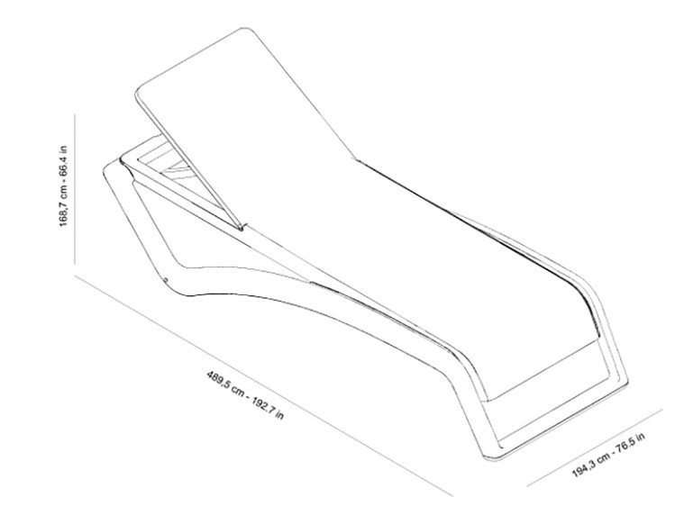 Pack 2 Tumbonas SKY CLUB Chocolate - Beige 1