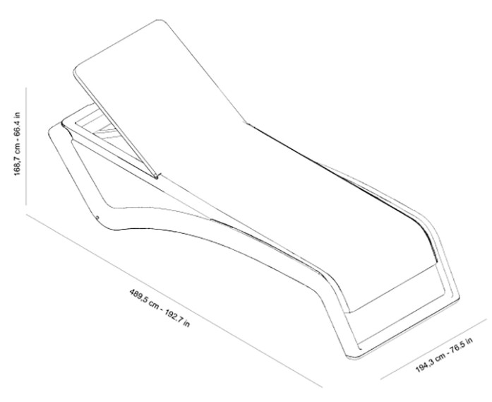 Pack 2 Tumbonas SKY CLUB Chocolate - Blanco 1
