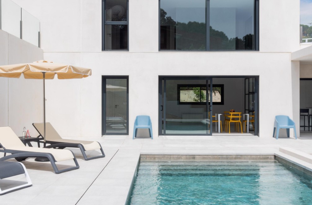 Pack 2 Tumbonas SKY CLUB Chocolate - Blanco 3