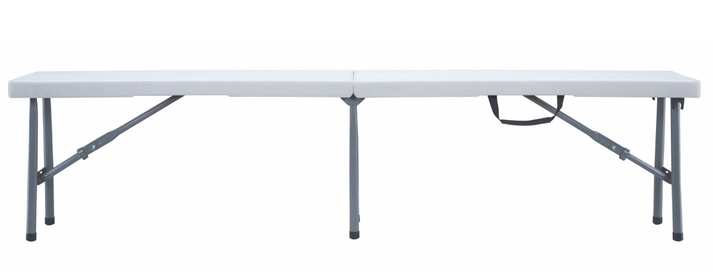 Banco Plegable de Catering SMART 184x31 cm en GRIS