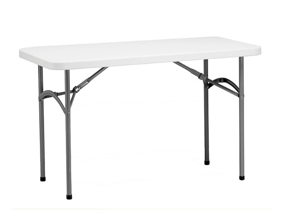 Mesa Rectangular Plegable STRAUSS 122x60 cm en GRIS