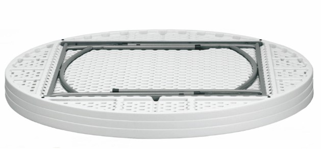 Mesa Redonda Plegable VERDI Ø150 cm en Gris 1