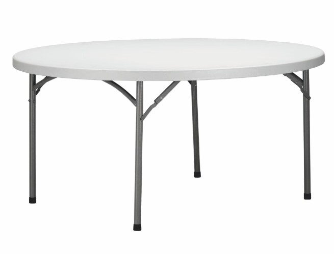 Mesa Redonda Plegable VERDI Ø150 cm en Gris