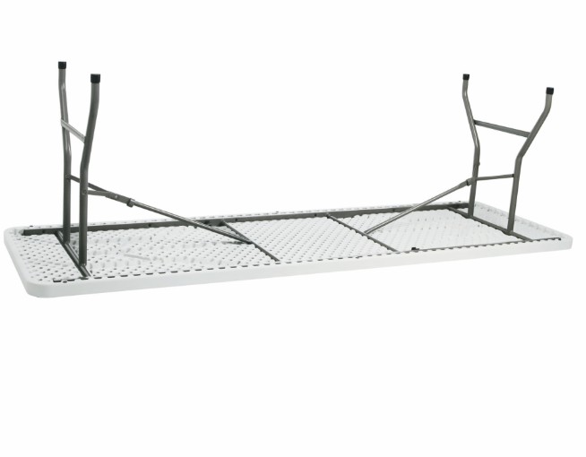 Mesa Rectangular Plegable WAGNER 240x75 cm en Gris 1