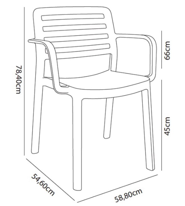 Pack 4 Sillas WIND con Brazos 1