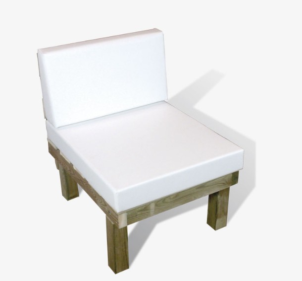 Sillón de Madera 1 Plaza Náutico Class Mod CHPR1NC