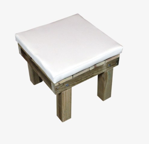 Banqueta de Madera Nautico Class Blanco CHPR49NC