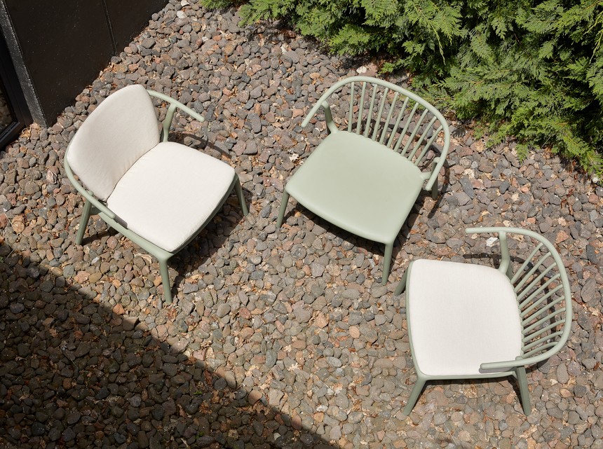 Conjunto 4 Sillas y Mesa para Exterior WOODY + BAOBAB 5