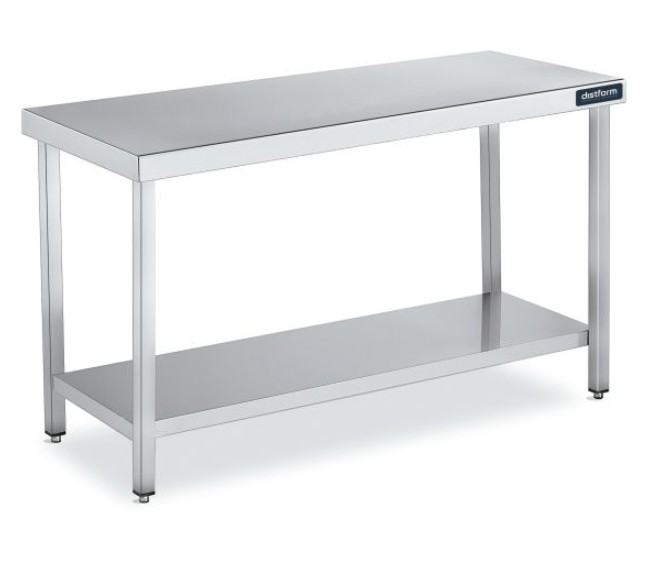 Mesa Central Montada 1400x700 mm con 1 Estante FC170140