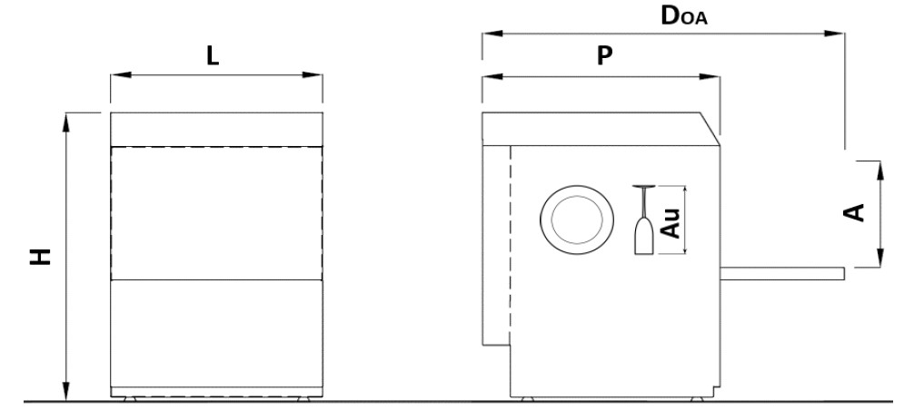 Lavavajillas Cesta 400x400 mm Mod XS G40-28 1