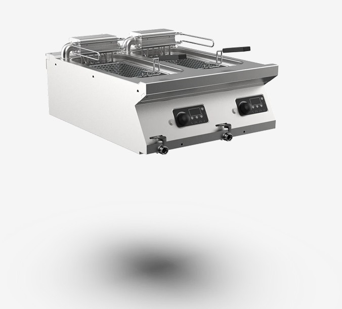 Freidora Eléctrica Doble Cuba 10+10L Mod FR76E10KT