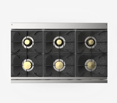 Cocina a Gas 6 Fuegos Montada Sobre Mueble Abierto PC712GG 1