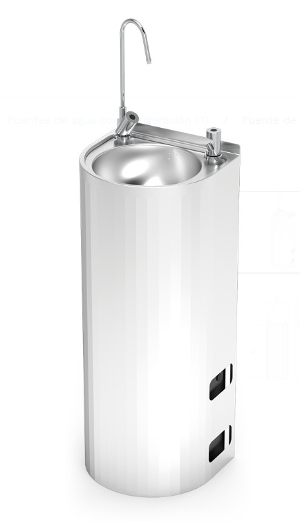 Fuente de Columna Electrónica Inoxidable Agua Fría 064282