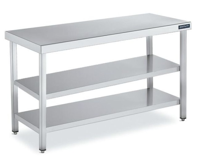 Mesa Central con 2 Estantes 1500x500 mm FC250150