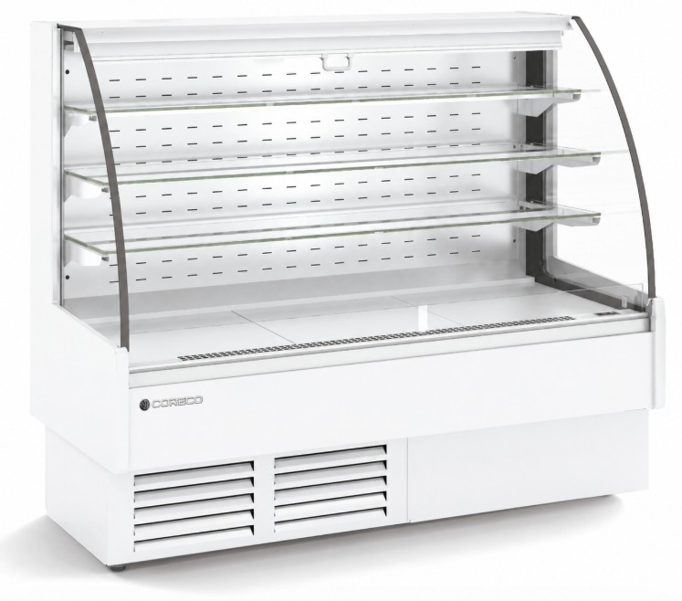 Vitrina Expositora Cristal Plano Blanca Mod VSSA-6-13-C