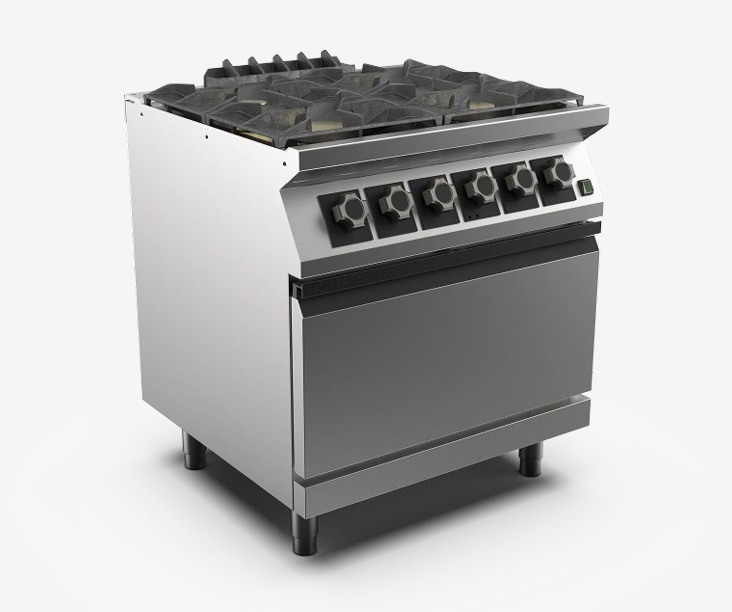 Cocina a Gas 4 Fuegos y Horno Eléctrico Mod PC78GFEV