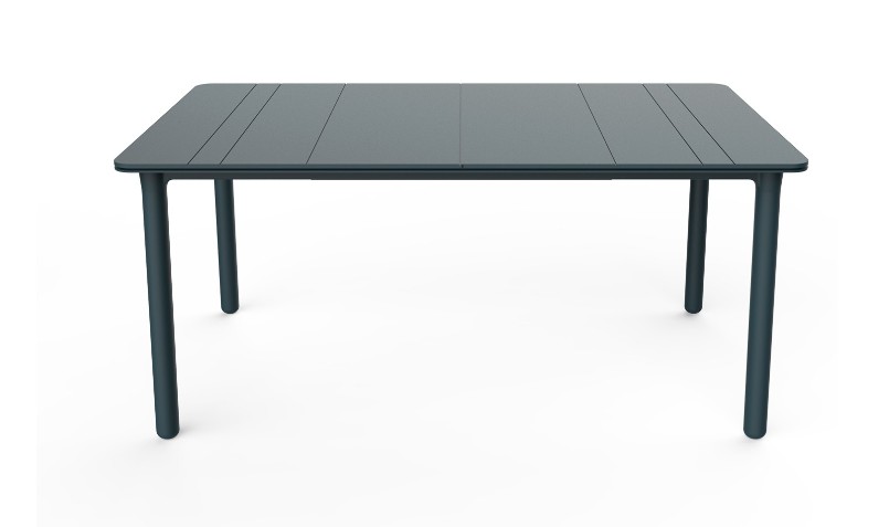 Mesa NOA Rectangular 160x90 cm Pie y Tablero en Gris Oscuro