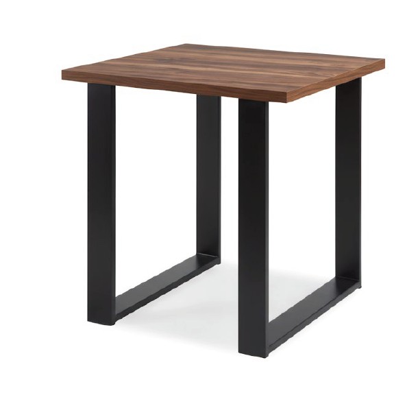 Mesa 70x70 cm en Negro y Melanmina Mod 3071