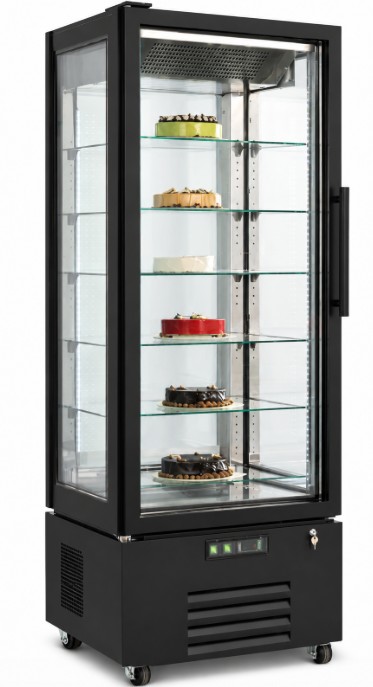 Armario Expositor Pastelería Negro Mod KVIC85-N-B