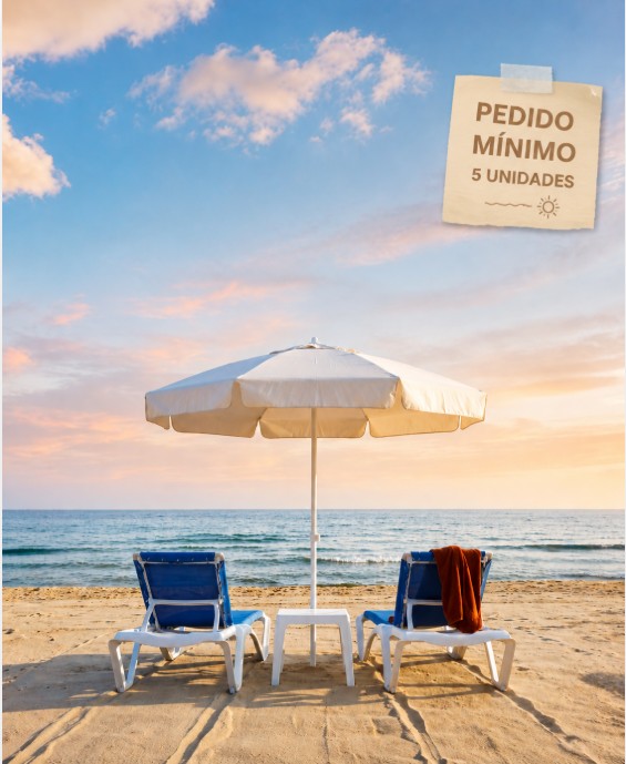 PROMO 2 Tumbonas + 1 Parasol + 1 Mesa Auxiliar RESOL