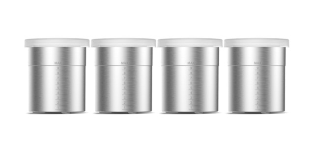 Juego de 4 Vasos de Acero Inoxidable 999179000