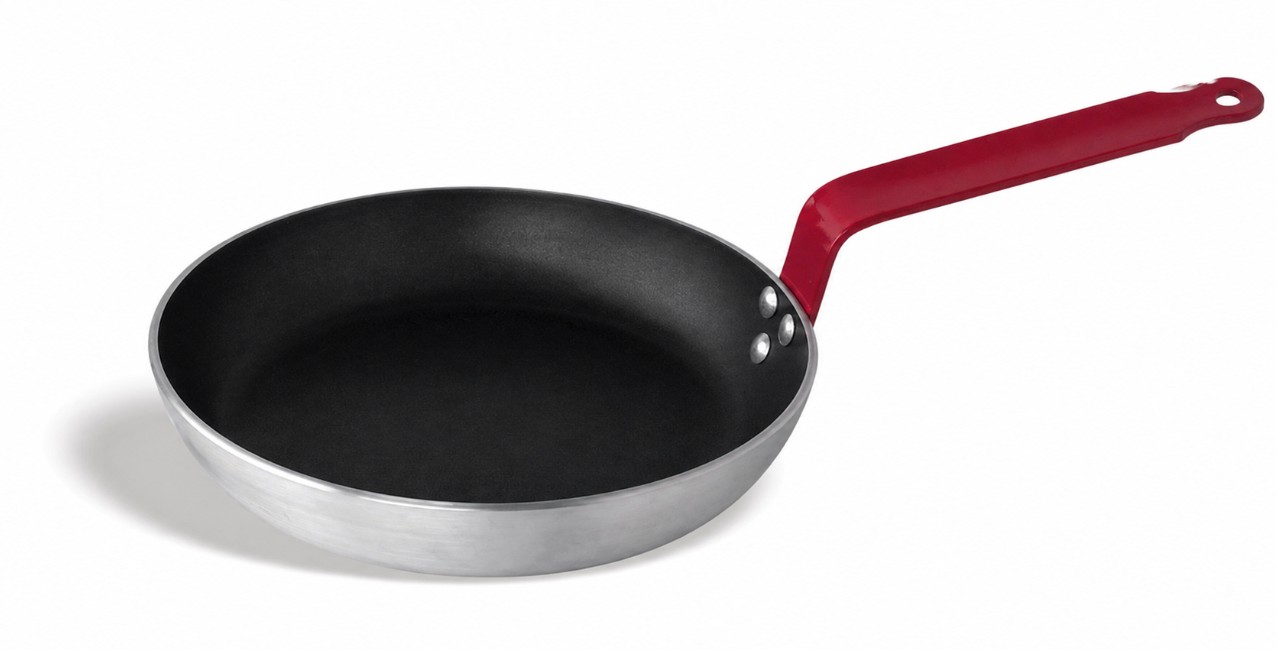 Sartén Antiadherente Hércules con Mango Rojo