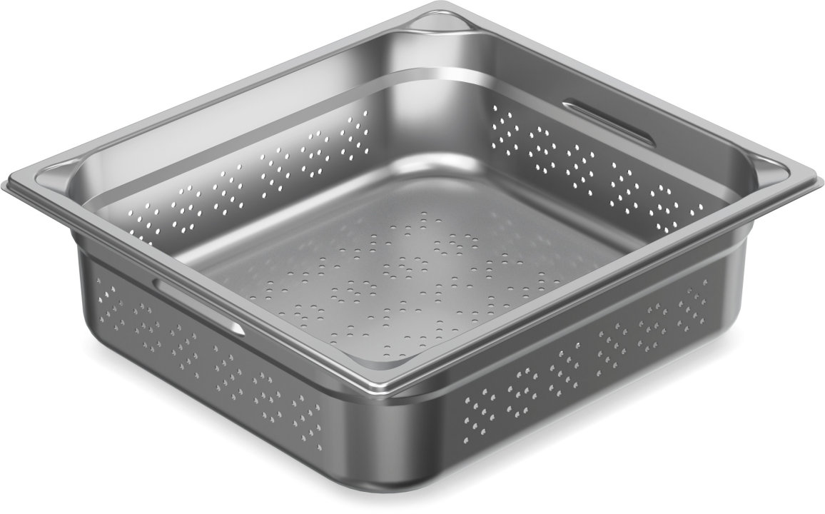 Cubeta Perforada de Acero Inox 18/10 GN 2/3