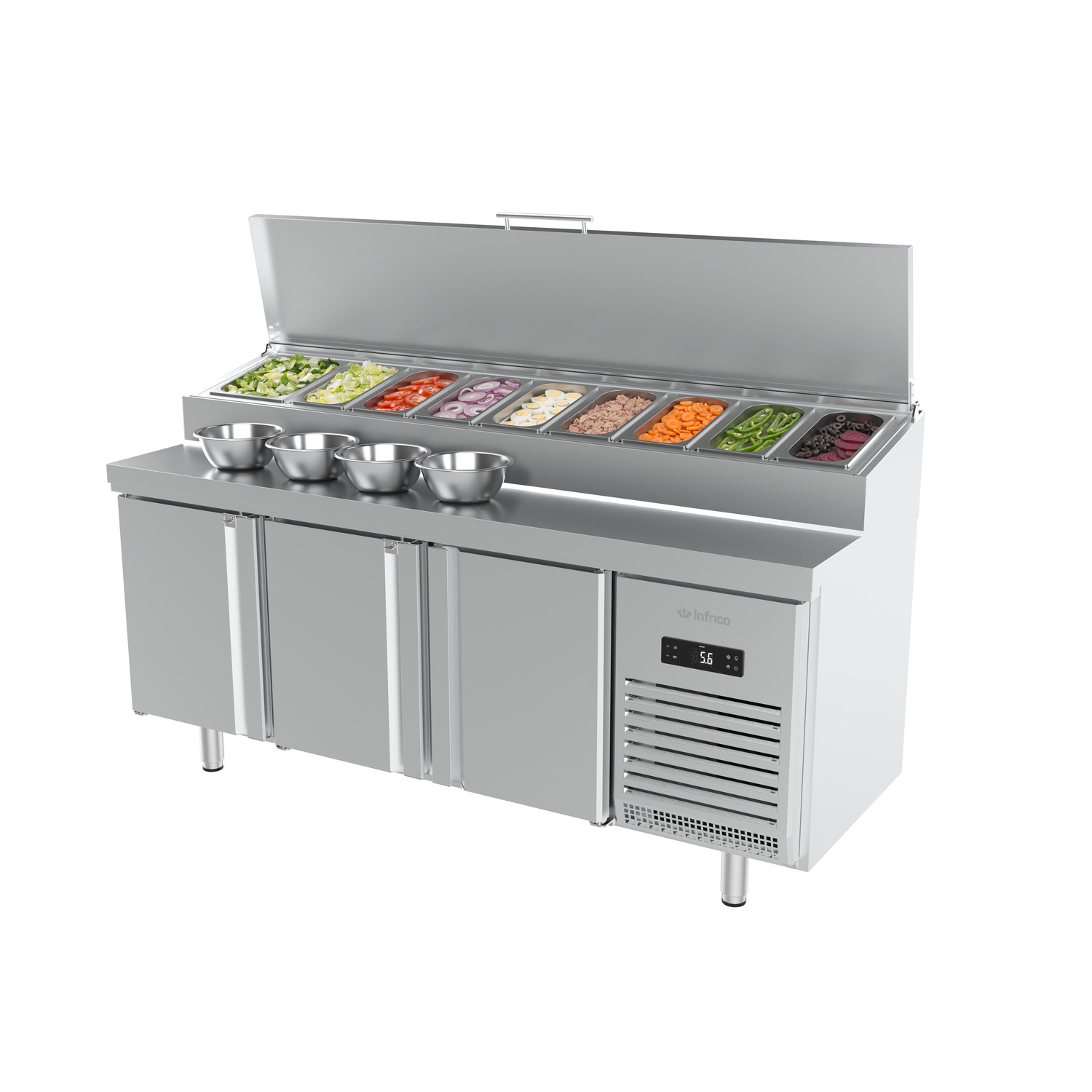 Mesa Refrigerada Preparación Ensalada Mod BMGN 1960 EN 1