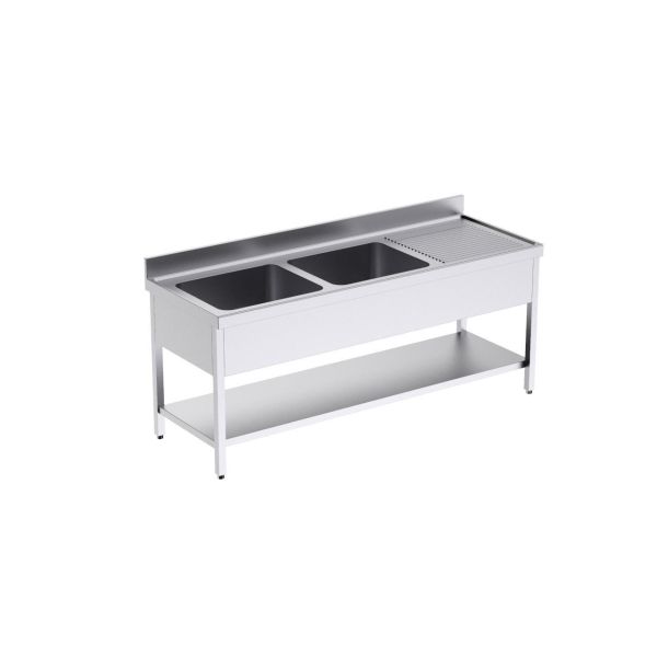 Mesa mural con 2 Cubetas Izq y Estante Mod FBDE7200