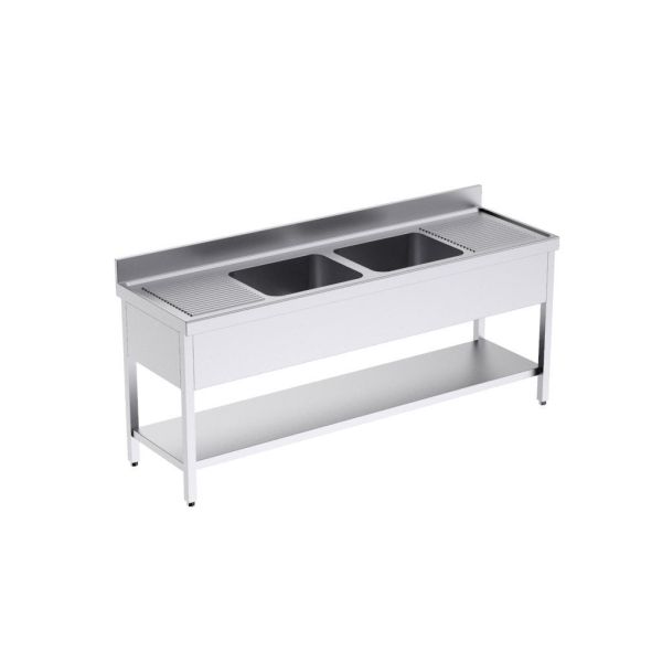Mesa mural con 2 Cubetas y Estante Mod FBDE7220