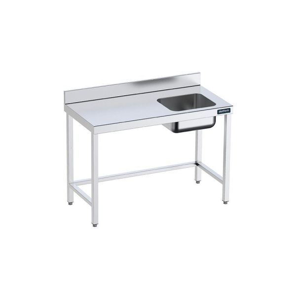 Mesa Mural con Cubeta Derecha 1600x700 mm FCDR7016+MF002000