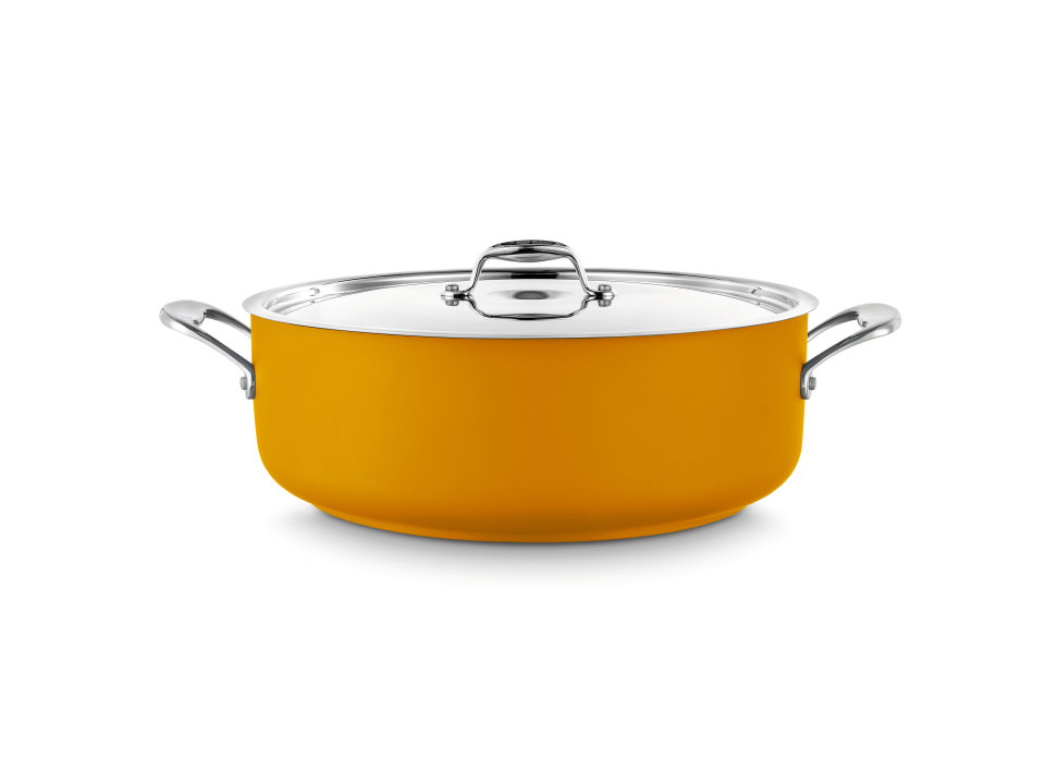 Cacerola Baja con Tapa en Varios Colores 3
