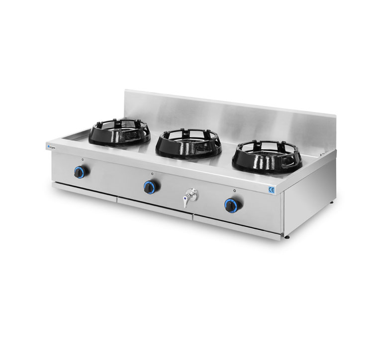 Cocina de gas + encimera con agua de sobremesa