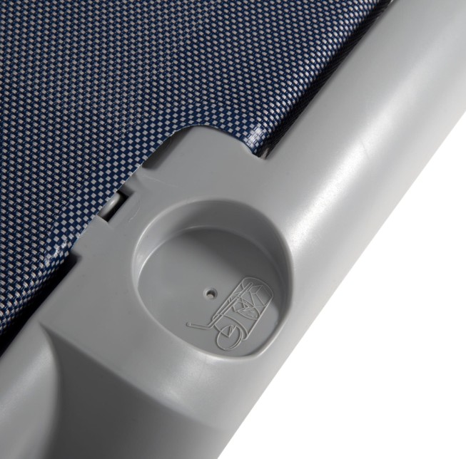 Pack 27 Tumbonas MARINA CLUB Blanco - Azul Atlántico 4