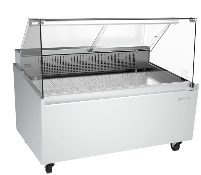 Vitrina Expositora de Pescado Cristal Plano Mod VML 12 P