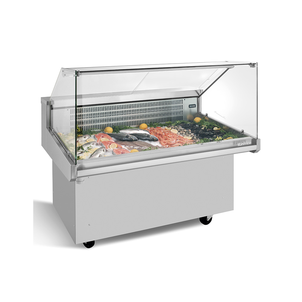 Vitrina Carro Expositora para PESCADO, Mod VRP 13