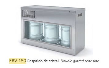 Enfriador de Barriles 3 Puertas de Cristal Mod EBV-150