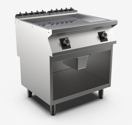 Fry-top a gas sobre mueble abierto M1-70 FT78GLCG