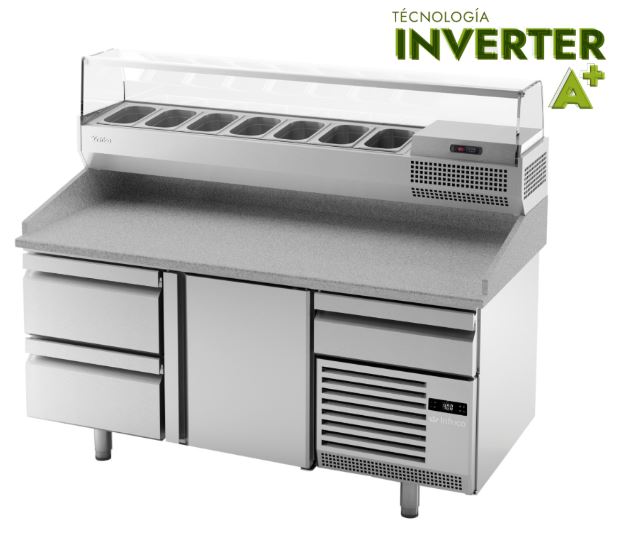 Mesa Refrigerada para PIZZA INVERTER A+ Mod MP 1740