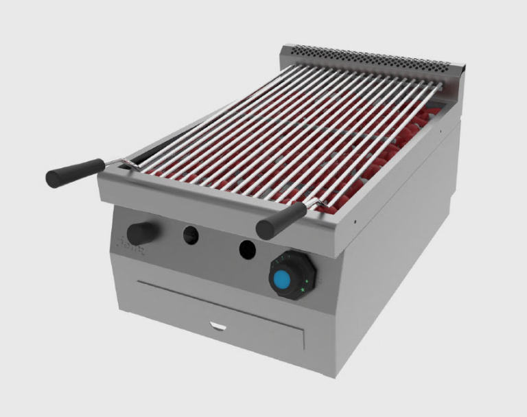 PARRILLA DE PIEDRA VOLCANICA A GAS SPLG60 40X60X26 CM