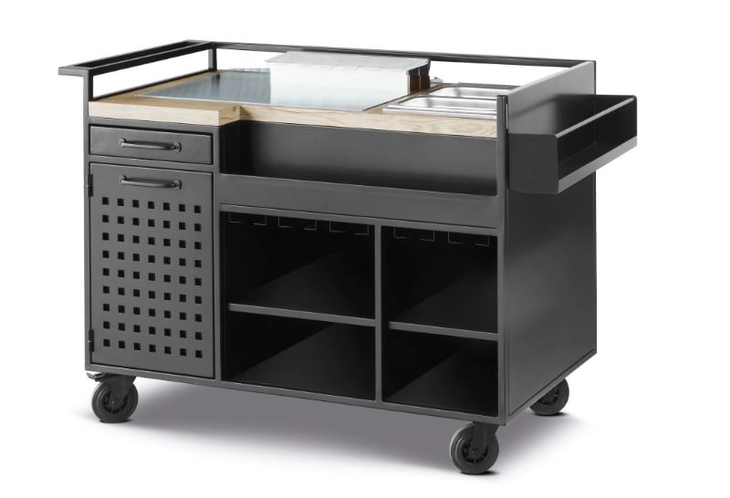Carro Cocktail con Área de Trabajo, Mod P90910