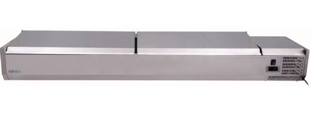 Vitrina para pizza AISI 201 Mod. FIG-VRX1500-330SS