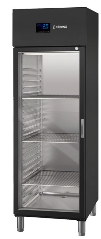 Armario refrigerado expositor NEGRO GN 2/1, APG-711 HC PC NG
