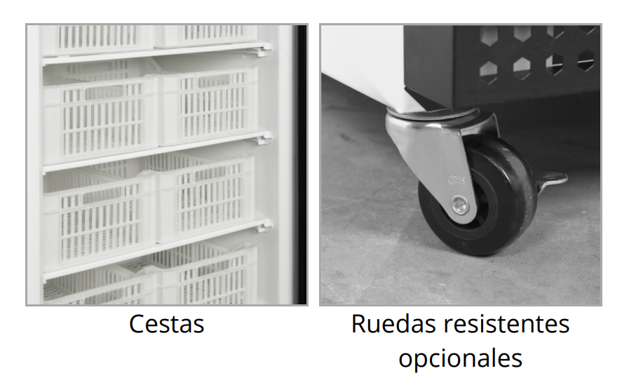 Congelador de Almacenamiento en Blanco, Mod UF600 C/CESTAS 2
